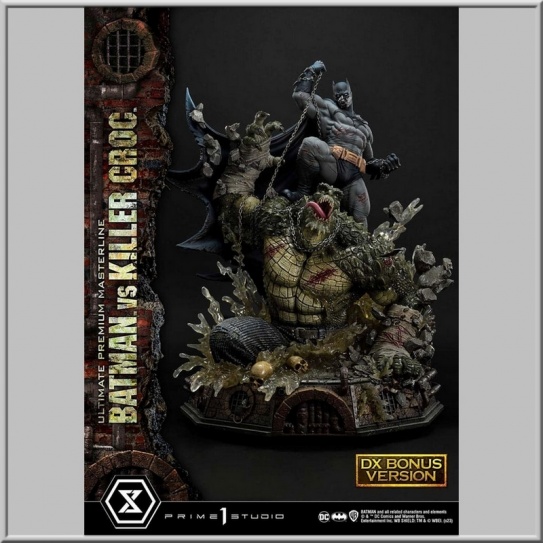 Prime 1 Studio Batman Versus Killer Croc Deluxe Bonus Version - DC Comics