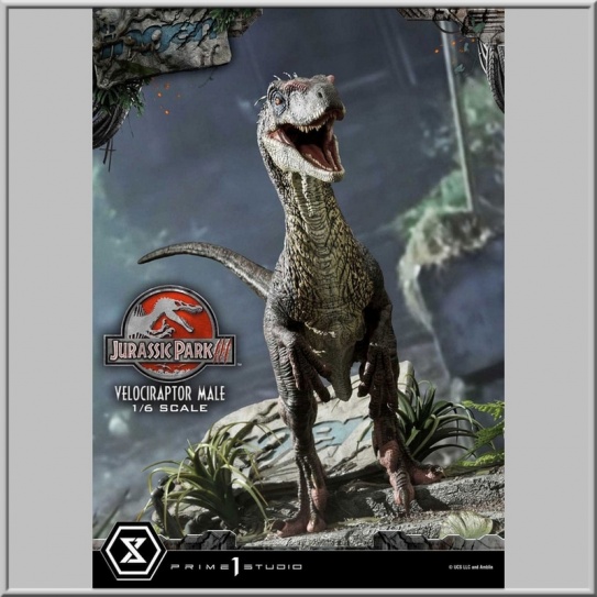 Prime 1 Studio Velociraptor Male Bonus Version - Jurassic Park III