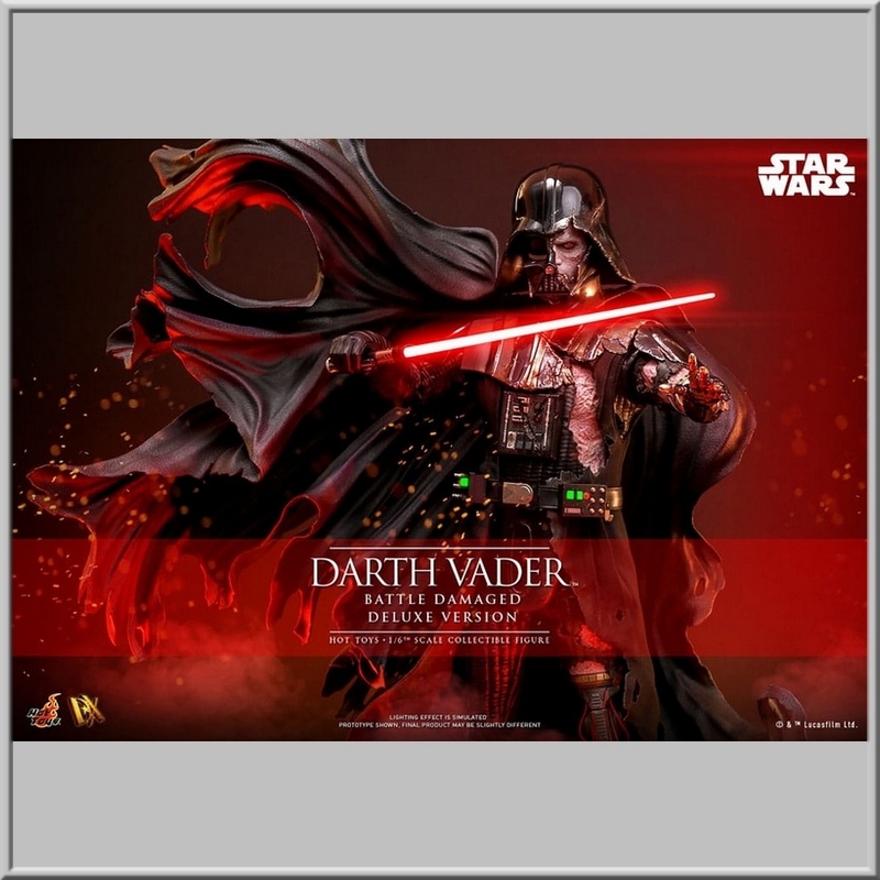 Figurine Hot Toys Darth Vader (Battle Damaged) Deluxe Version
