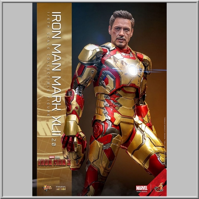 Figurine Hot Toys Iron Man Mark XLII (2.0) - Iron Man 3
