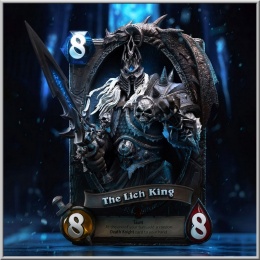 3D Art Frame The Lich King - Hearthstone