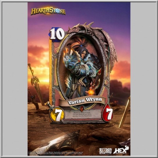 3D Art Frame Varian Wrynn - Hearthstone