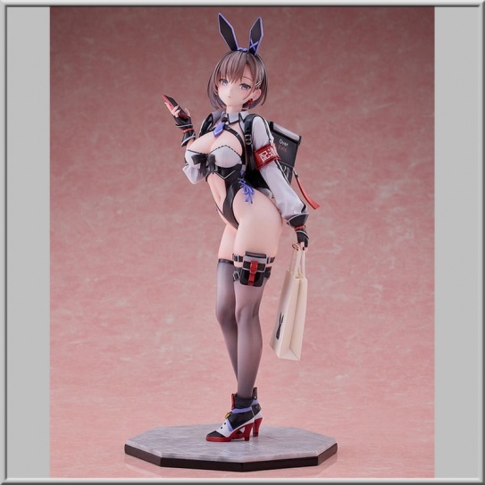 Delivery Bunny Girl Aoi Illustration by BeeDoshi (Beverb) - Original Character (Rocket Boy)