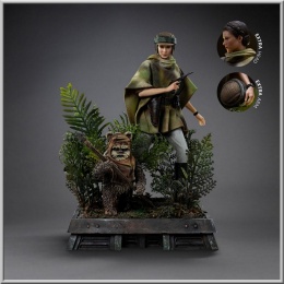 Iron Studios Leia and Wicket - Star Wars Episode VI