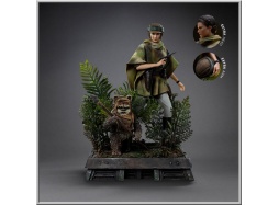 Iron Studios Leia and Wicket - Star Wars Episode VI