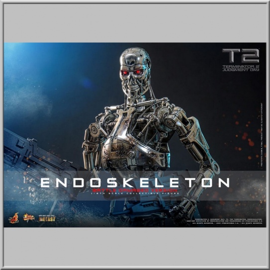 Hot Toys Endoskeleton (Battle Damaged Version) - Terminator 2