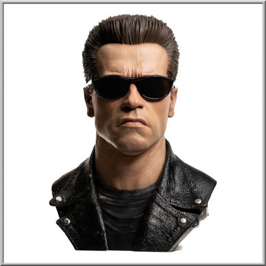 Pure Arts buste 1/1 T-800 Model 101 Art Mask Painted Standard Version - Terminator 2