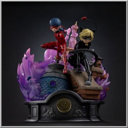 Iron Studios Lady Bug and Cat Noir Signed Edition - Miraculous