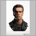 Pure Arts bust 1/1 1/1 T-800 Model 101 Battle Damaged Art Mask - Terminator 2