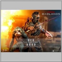Hot Toys Dek (Bone Bison Armor) and Bud - Predator: Badlands