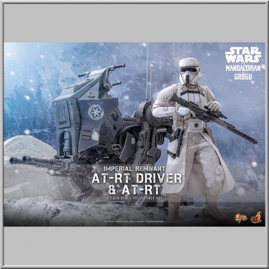 Hot Toys Set Imperial Remnant AT-RT Driver & AT-RT - Star Wars: The Mandalorian & Grogu