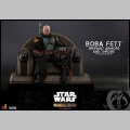 Hot Toys Boba Fett (Repaint Armor) and Throne - Star Wars The Mandalorian