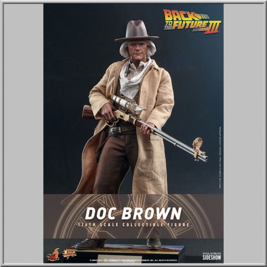 Figurine Hot Toys Doc Brown Retour vers le futur III
