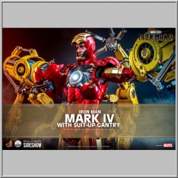 Hot Toys 1/4 Iron Man Mark IV with Suit-Up Gantry - Iron Man 2