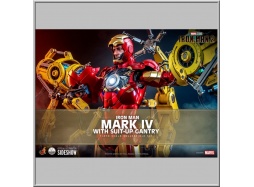 Hot Toys 1/4 Iron Man Mark IV with Suit-Up Gantry - Iron Man 2