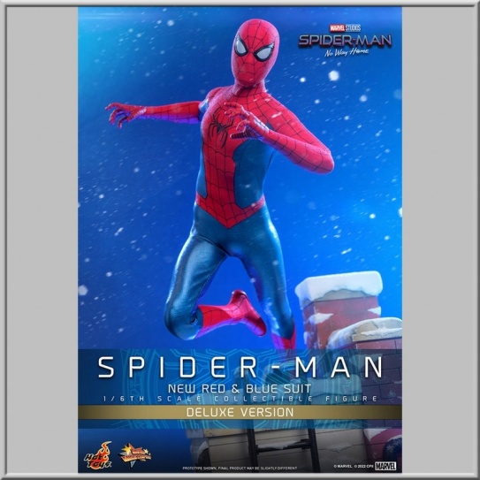 Hot Toys Spider-Man (New Red and Blue Suit) (Deluxe Version) - Spider-Man: No Way Home