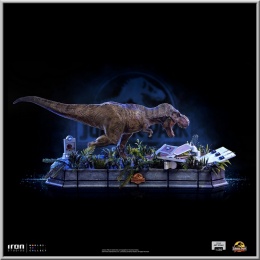 Iron Studios T-Rex attacks Donald Gennaro - Jurassic Park