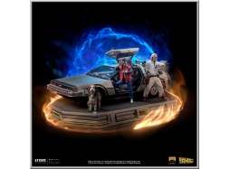 Iron Studios DeLorean Full Set - Back to the Future
